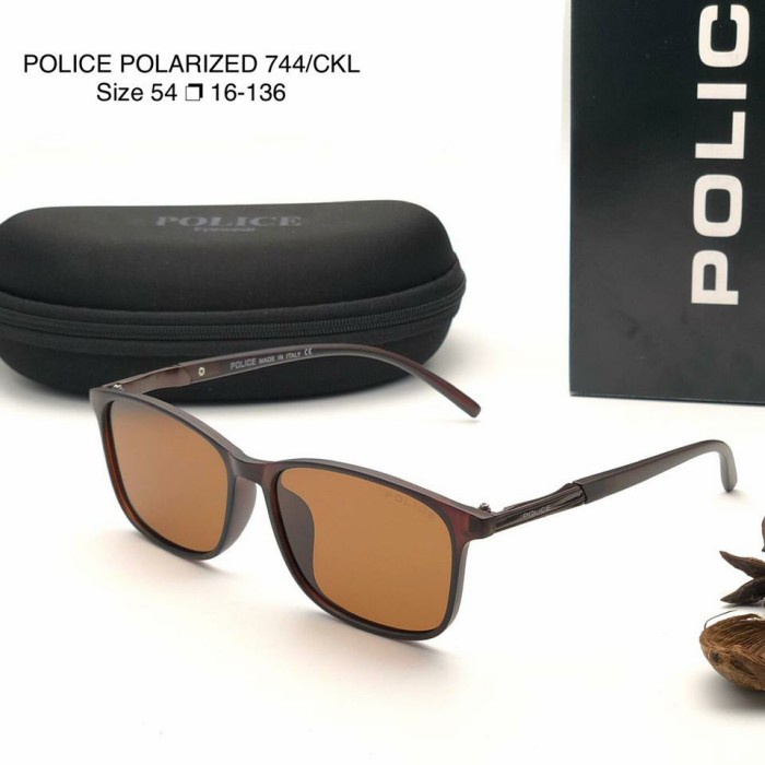 Kacamata Sunglasses Polic* 744 Brown Lensa Polarized