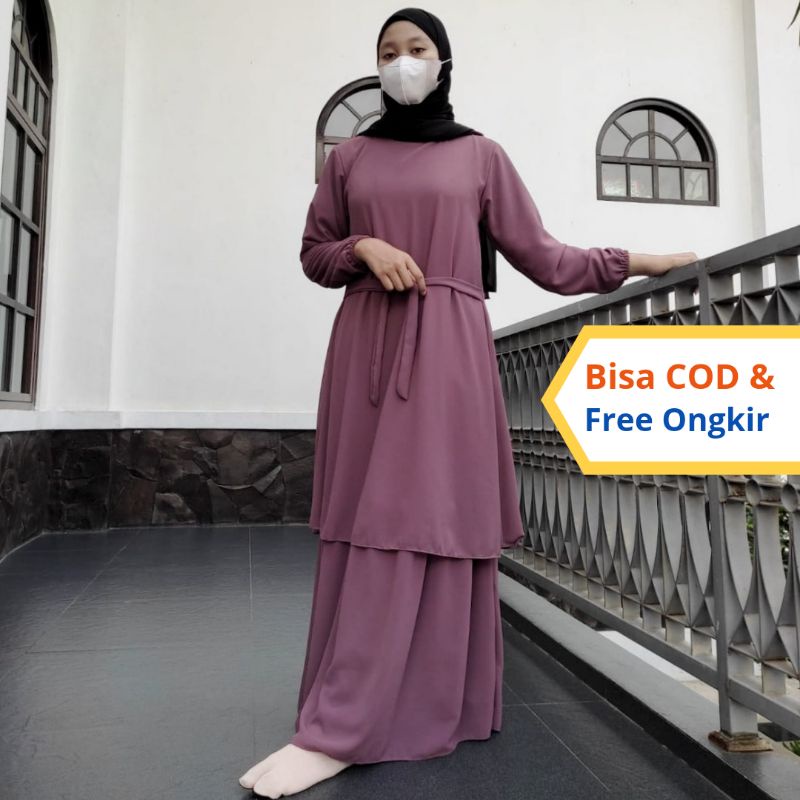 [COD] GAMIS MALAYSIA RAFANIA - MALAYSIAN DRESS - POLOS KEKINIAN (CERUTY PREMIUM) - PAKET SERAGAM - G