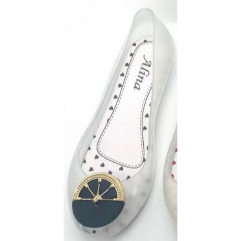 Sun-ANNA Flatshoes Kaca JK L04-3/Sepatu Transparan Import