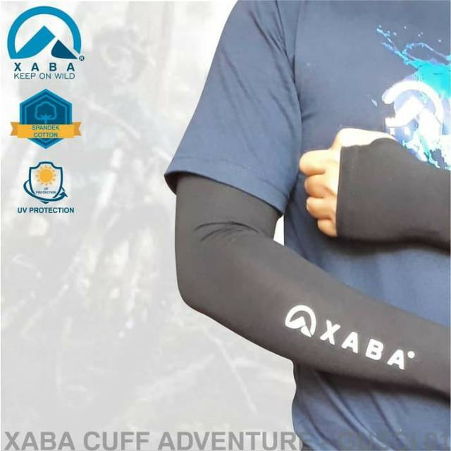 Manset tangan thumb hole manset XABA paddle cuff adventure arm sleeve