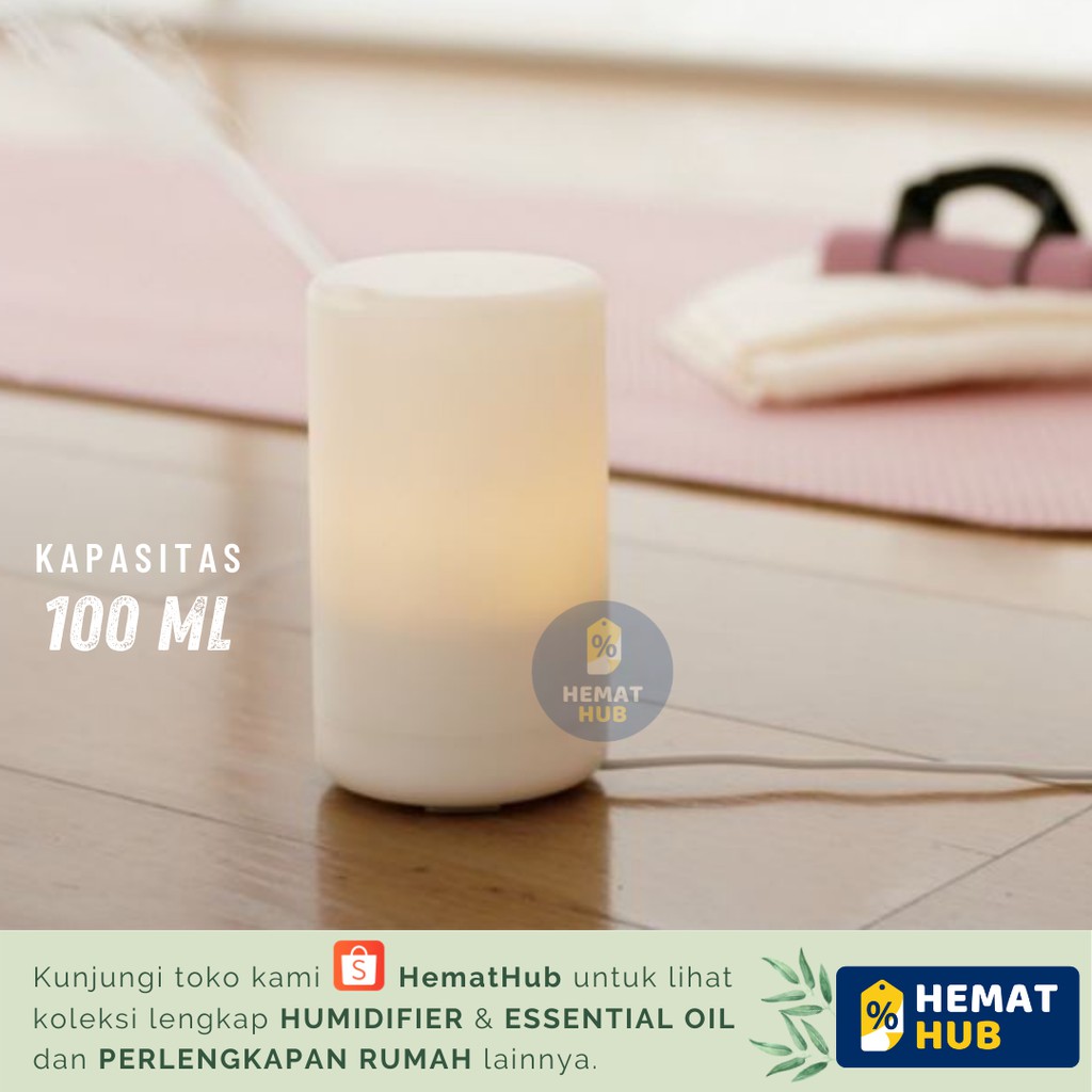 Air Humidifier Aromatherapy 100ml RGB Night Light Pelembab Udara Aromaterapi Ultrasonic Diffuser