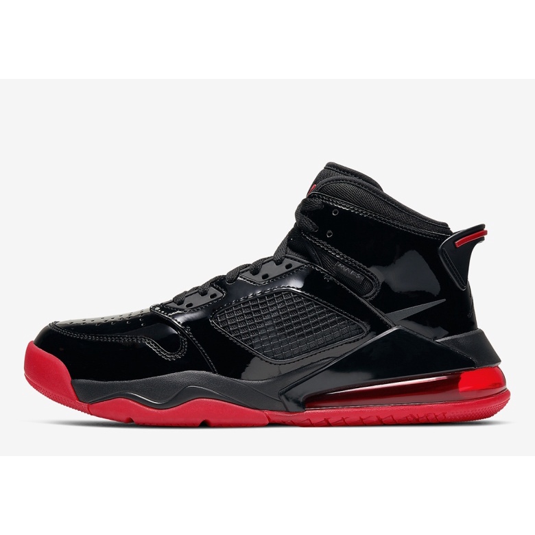 Nike Basketball Jordan Mars 270 Patent Bred - Black Gym Red