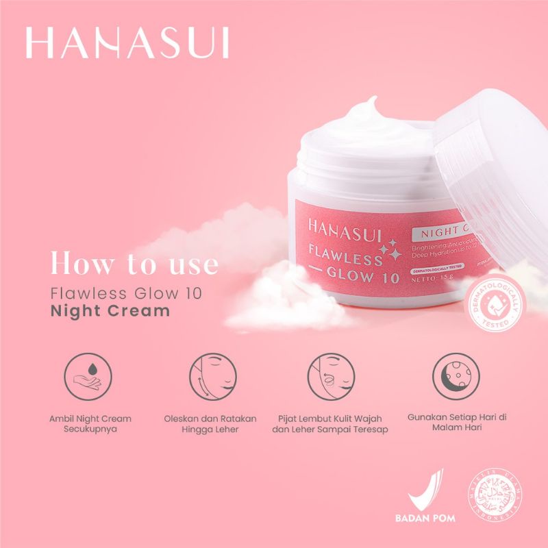 Hanasui Flawless Glow 10 Night Cream