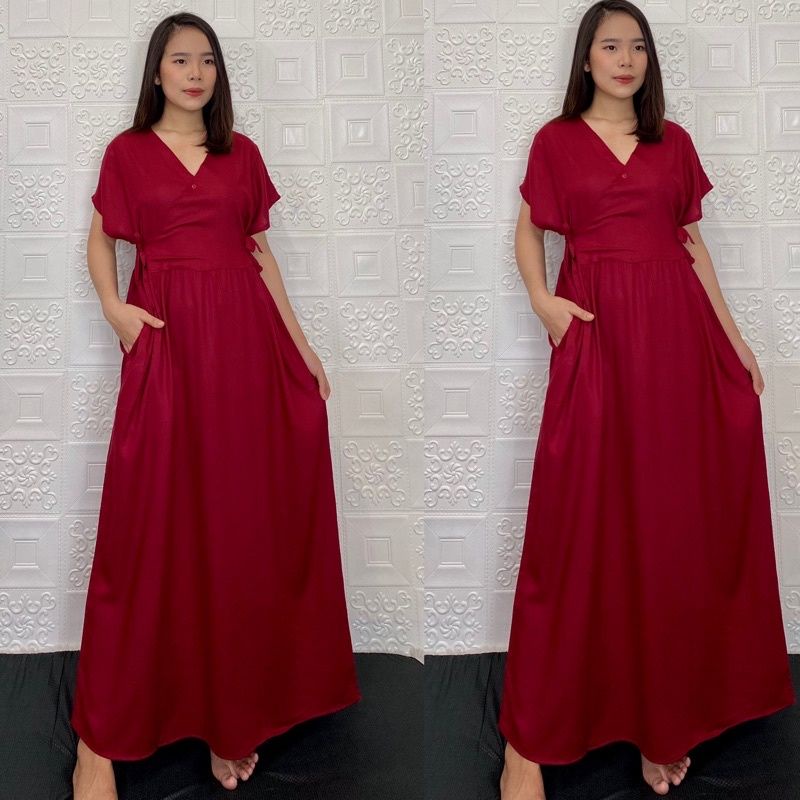 DASTER KIMONO PANJANG POLOS BUSUI DASTER KIMONO JUMBO SEMATA KAKI HOMEDRESS KEKINIAN DASTER VIRAL DASTER JUMBO LD 120-6