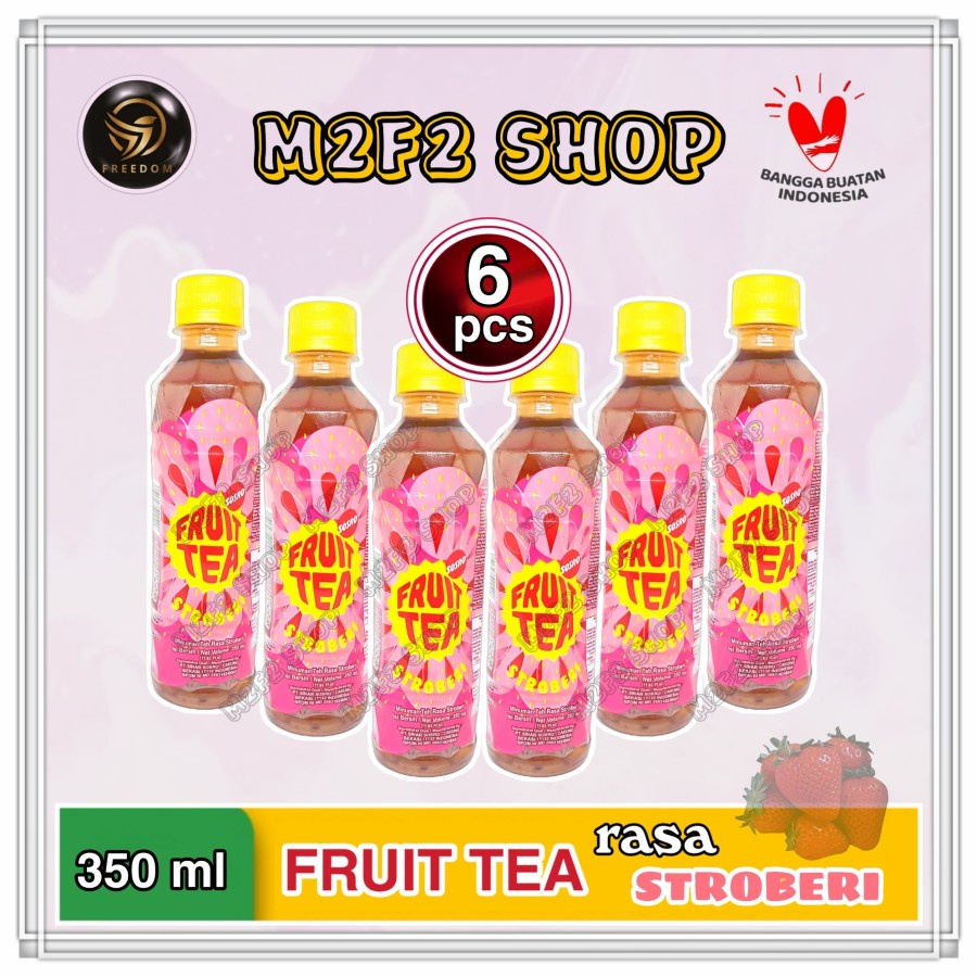 

Fruit Tea Strawberry | Stroberi Botol Pet - 350 ml (Kemasan 6 Pcs)