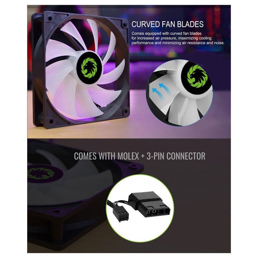 Fan Casing 12cm GAMEMAX GMX-AF12X RGB