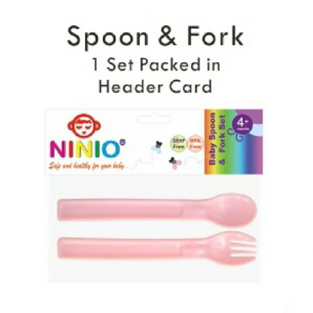 Ninio F-333 Sendok Garpu Bayi Baby Spoon Set