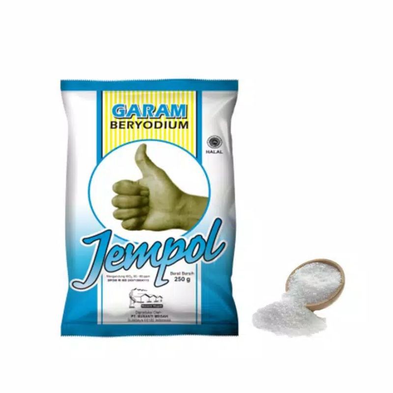 GARAM BERYODIUM CAP JEMPOL/GARAM MEJA/GARAM YODIUM 250gr