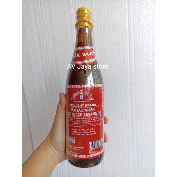 Minyak wijen Hitam Sunlight Brand 640 ml / oh guan hing Pure Black sesame oil