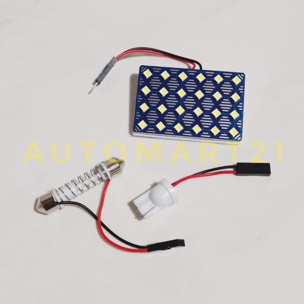 LAMPU LED PLAFON KABIN MOBIL 24TITIK 12V PUTIH UNIVERSAL/LED PLAFON WAJIK 12V