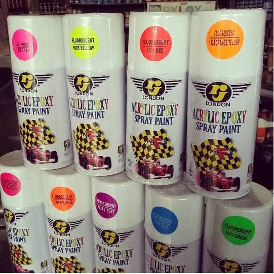 

Cat Semprot Rj London Fluorescent / RJ London Warna Stabilo 300cc