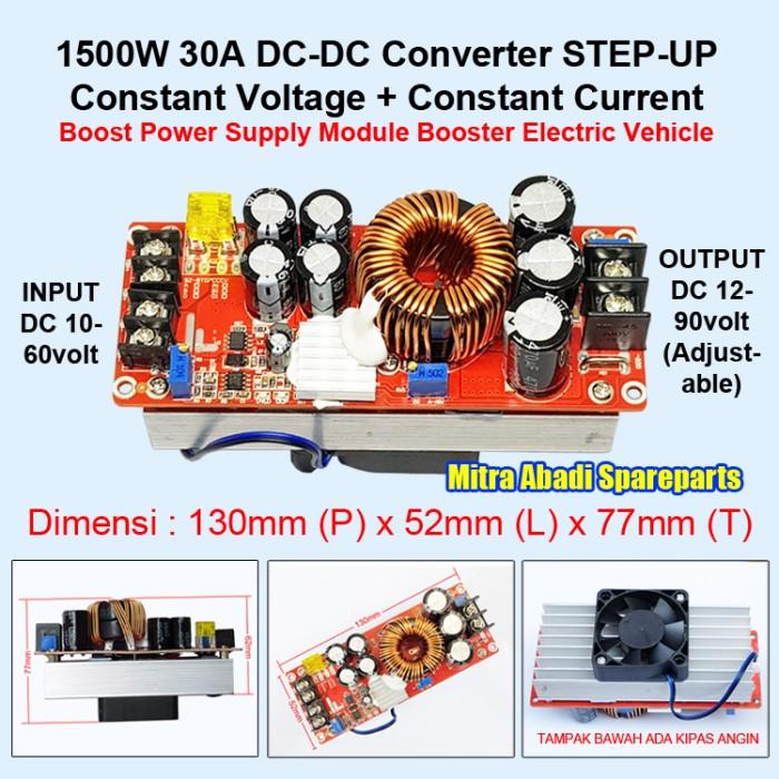 1500W 30A DC-DC Converter STEP UP Constant Voltage & Current BOOSTER