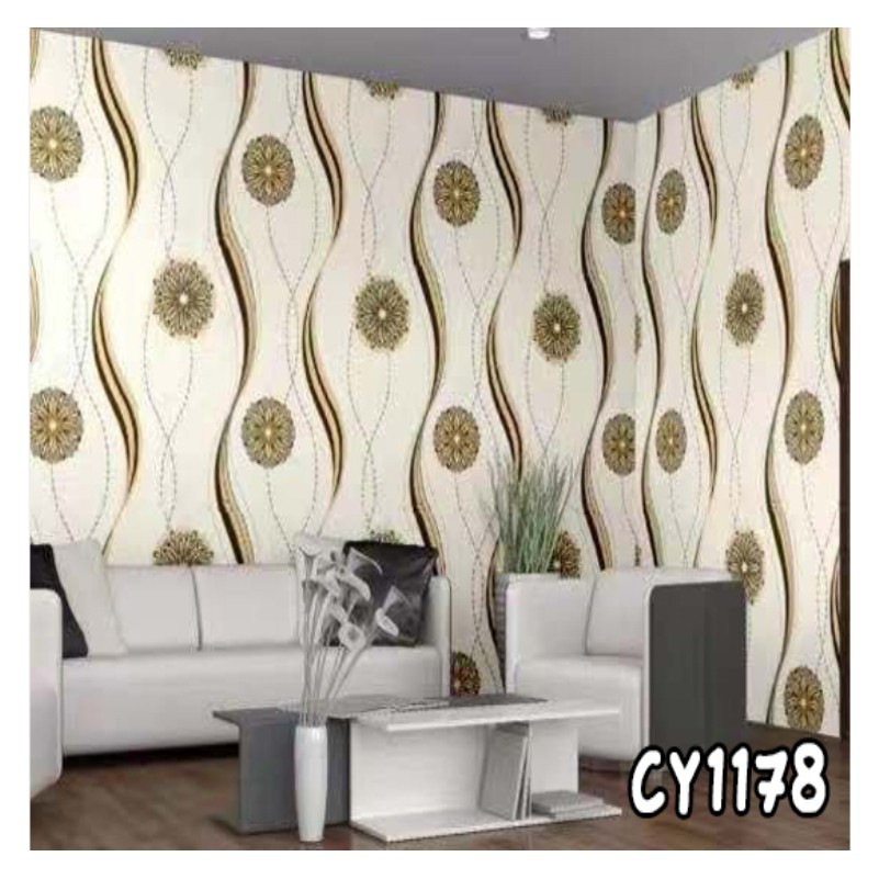 Wallpaper Dekorasi dinding Aestetic Wallpaper Stiker dinding Wallpaper kamar tidur Ukuran 45Cm X10M