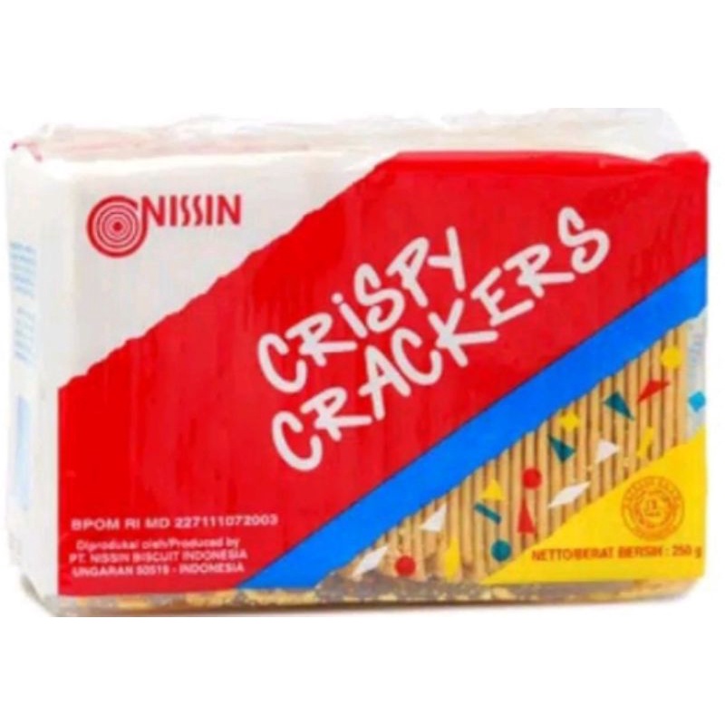 

Nissin. crispy crackers 225 gr isi (30 pcs)