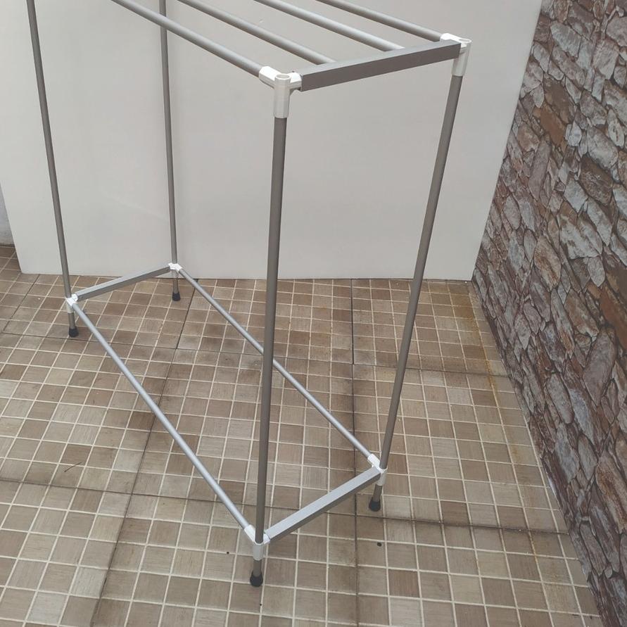 ❈ JEMURAN HANDUK ALUMMINIUM / RAK HANDUK BERDIRI Knockdown 4 HANDUK ❂