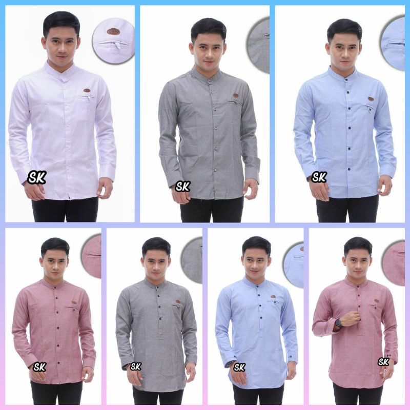 BAJU KOKO PRIA LENGAN PANJANG||BAJU KOKO ORANG TUA LENGAN PANJANG||BAJU KOKO COWOK||BAJU KOKO POLOS 