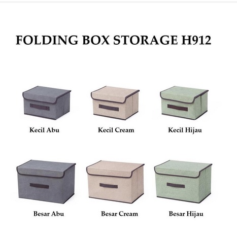 TS01- H912  Folding Box Storage / Tempat Penyimpanan Serbaguna / Kotak Penyimpanan Multifungsi