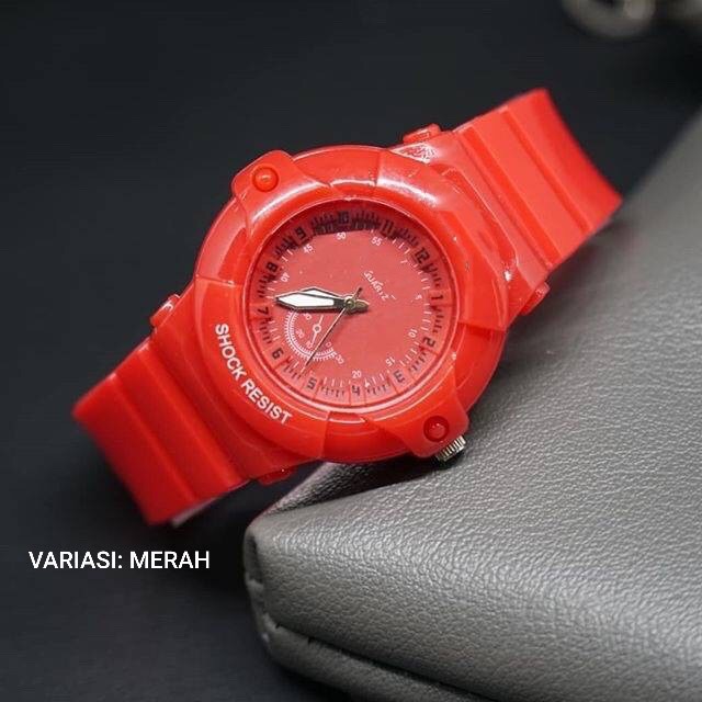 ✅COD Jam Tangan Wanita Pria watch Kerat warna 7 ready SPORT RUBBER IMPORT WATCH