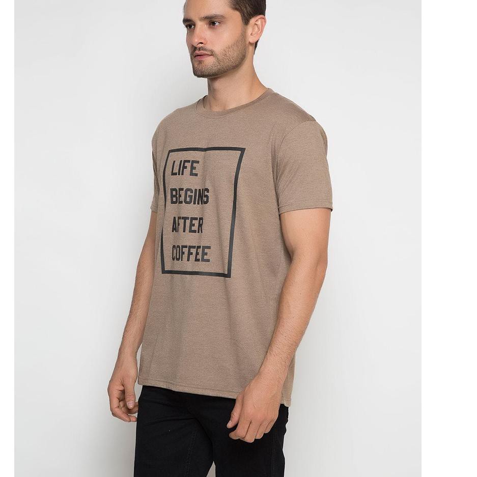 [KODE 819] Matahari T Zone T-Shirt Big Size Coffee TERLARIS..