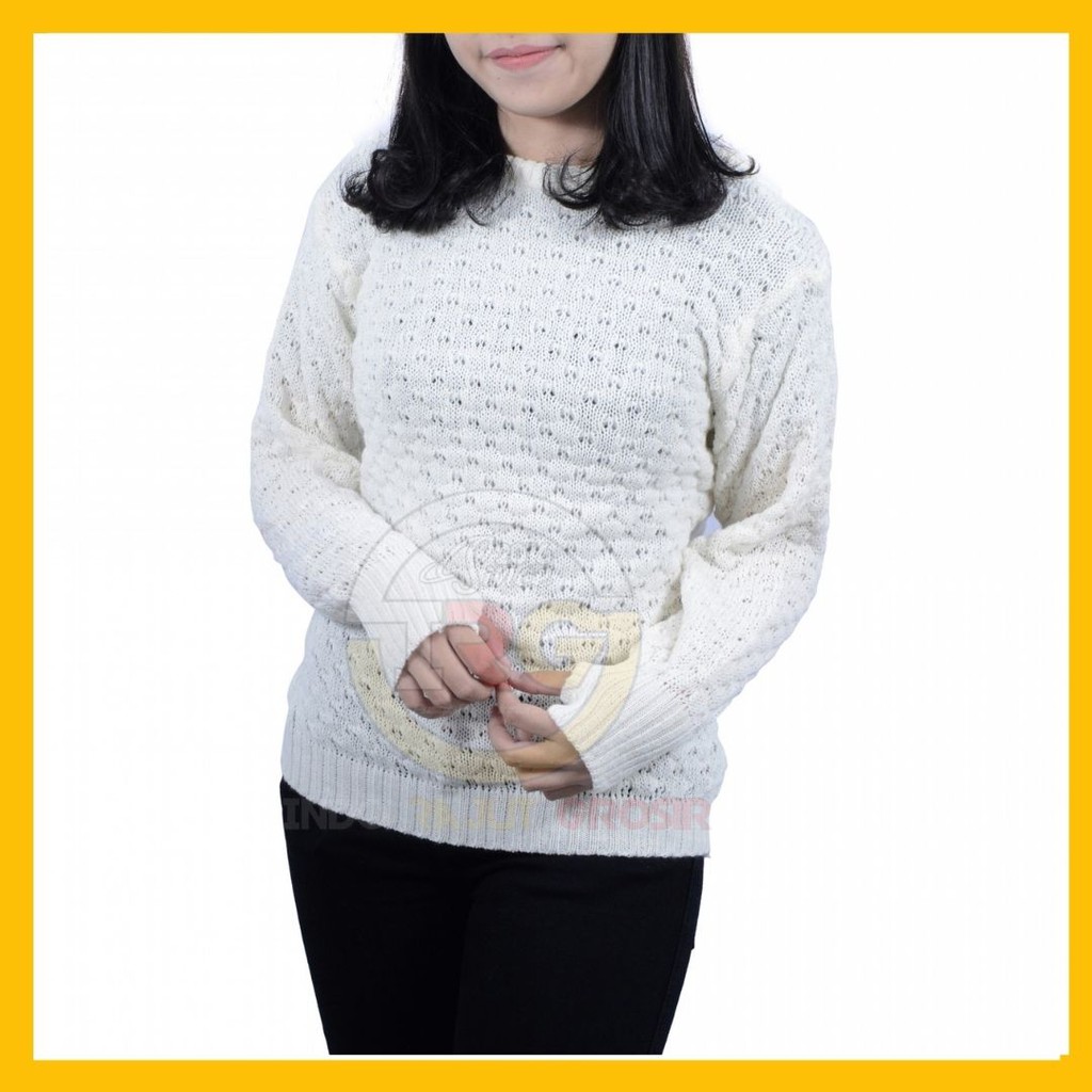 TERMURAH - NANAS POPCORN SWEATER / SWEATER RAJUT TEBAL/ ROUNDHAND POPCORN / SWEATER ROUNDHAND / SWEATER TEBAL MURAH / NANAS SWEATER