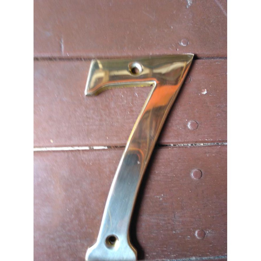 Nomor huruf plat rumah kantor kuningan/nomer plat rumah kantor Angka 7