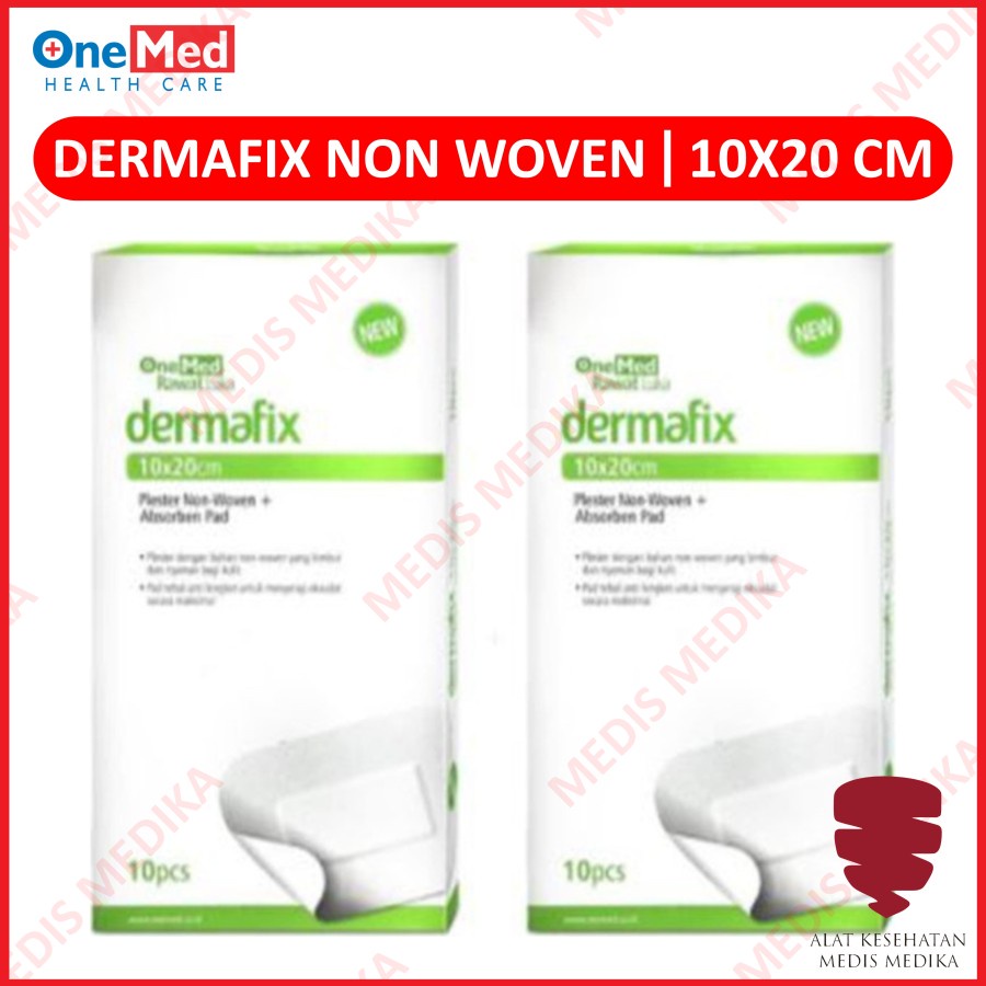 Dermafix Non Woven Plaster Plester Luka Onemed Alat P3K Isi 10 Pcs