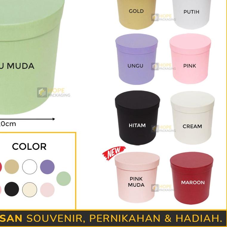 

⅍ Bloom Box Bulat/ Box Bunga Kotak Bunga /Flower Box Blooming Box Gift Box ☺