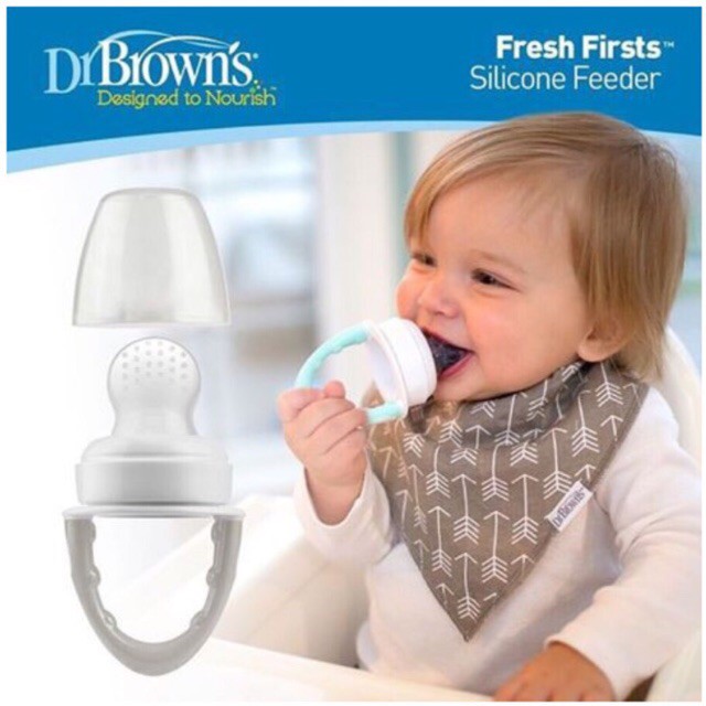 Dr. Brown's Fresh Firsts Silicone Feeder (Ready Pilihan Warna)