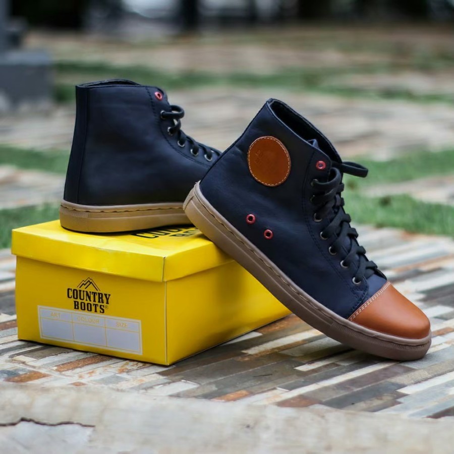 Sepatu Boots Kulit Asli Country Boots 03 Ori Genuine Leather