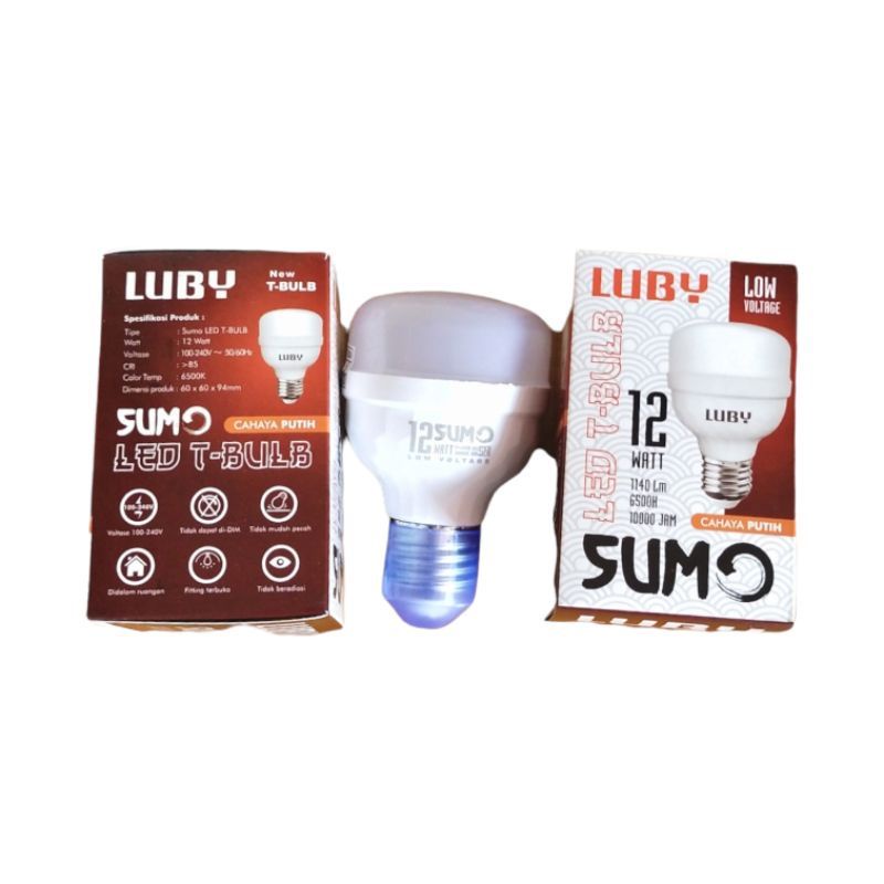 LAMPU LED BOHLAM LUBY SUMO 12W,16W 22W,30W,40WATT Putih Lampu bulb garansi 1 tahun