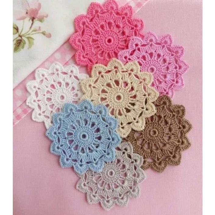 alas gelas rajut | alas gelas murah | alas gelas cantik