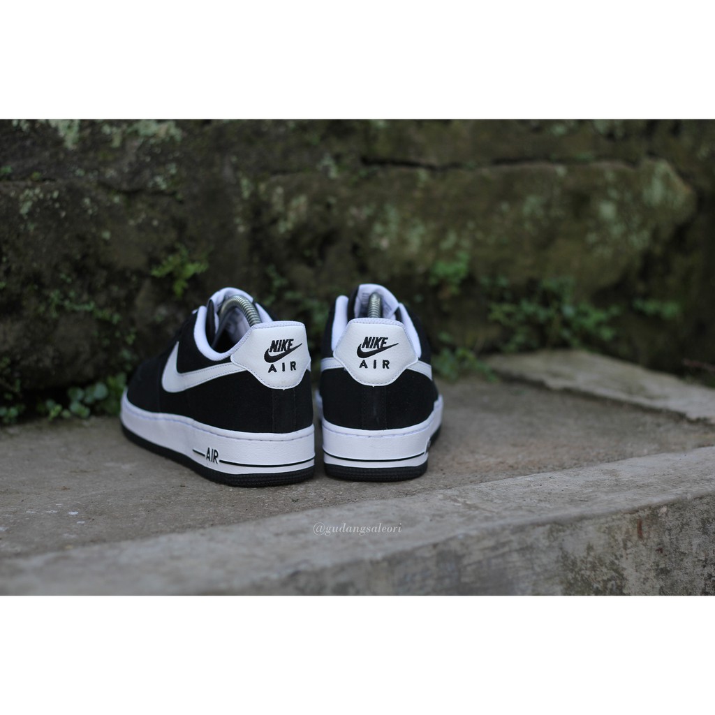 nike air force 1 suede black and white