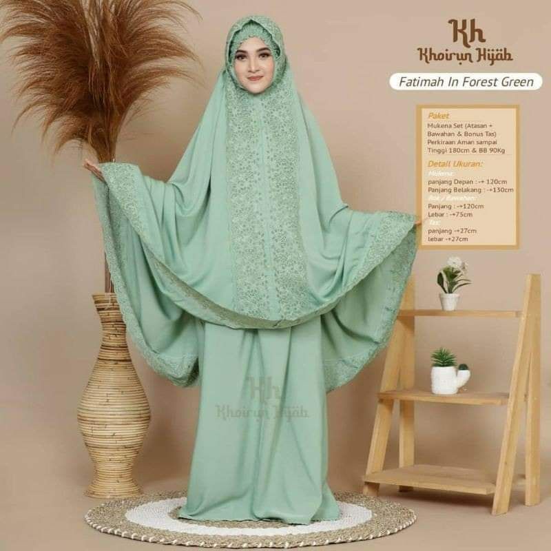 PROMOO-MUKENA DEWASA FATIMAH KD BY SITI KHADIJAH PASTELENA-MUKENA KHADIJAH KD FATIMAH-MUKENA JUMBO F