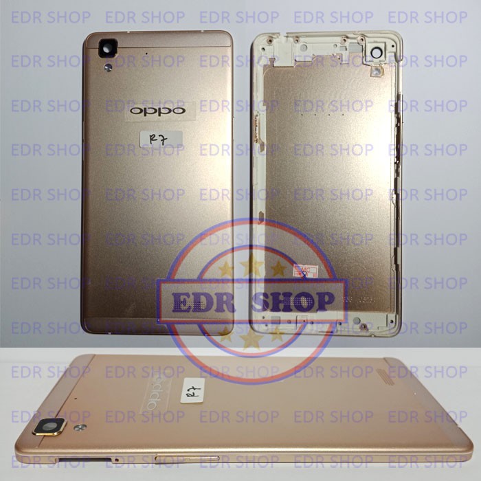Casing Oppo R7f R7 F Housing Kesing Backdoor Cover Tutup Belakang Original Gold Shopee Indonesia