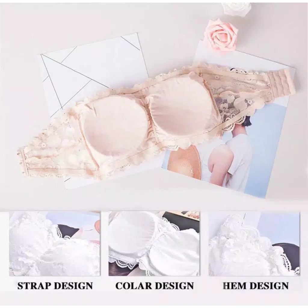 ( Fy ) BRA IMPORT BRA/BH Kemben murah  Bandeau IMPORT Sexy Model Tanpa Tali plus Busa