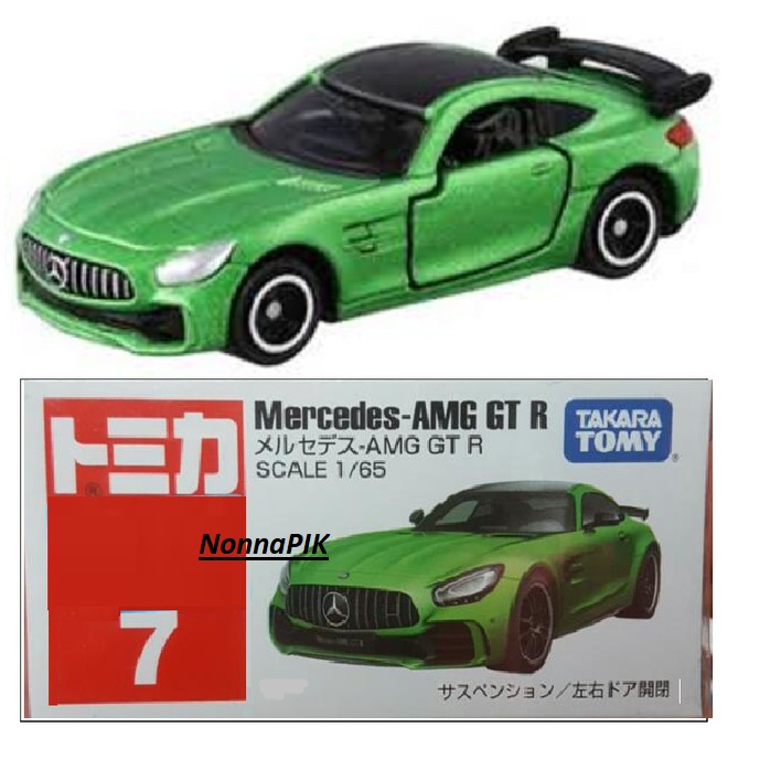 Mercedes - AMG GT R Tomica No 7 Green TAKARA TOMY