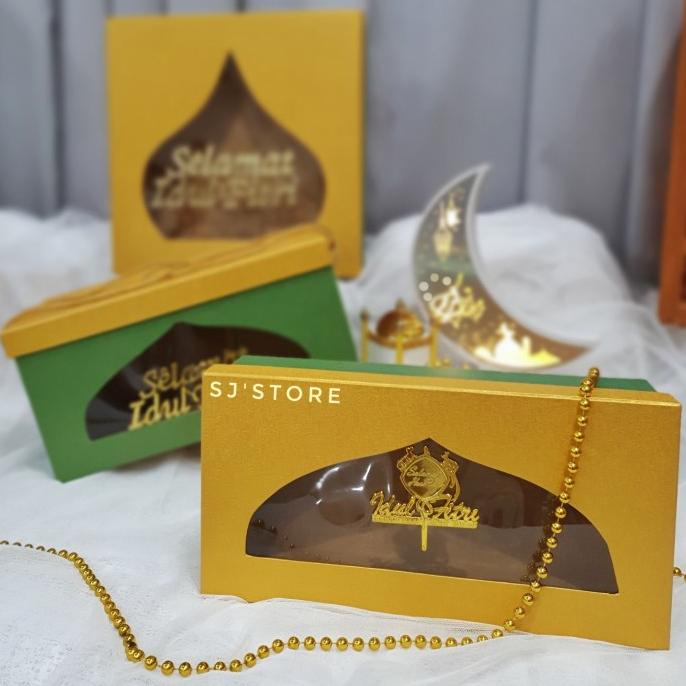 

Box hampers lebaran idul fitri tempat kue kering kubah