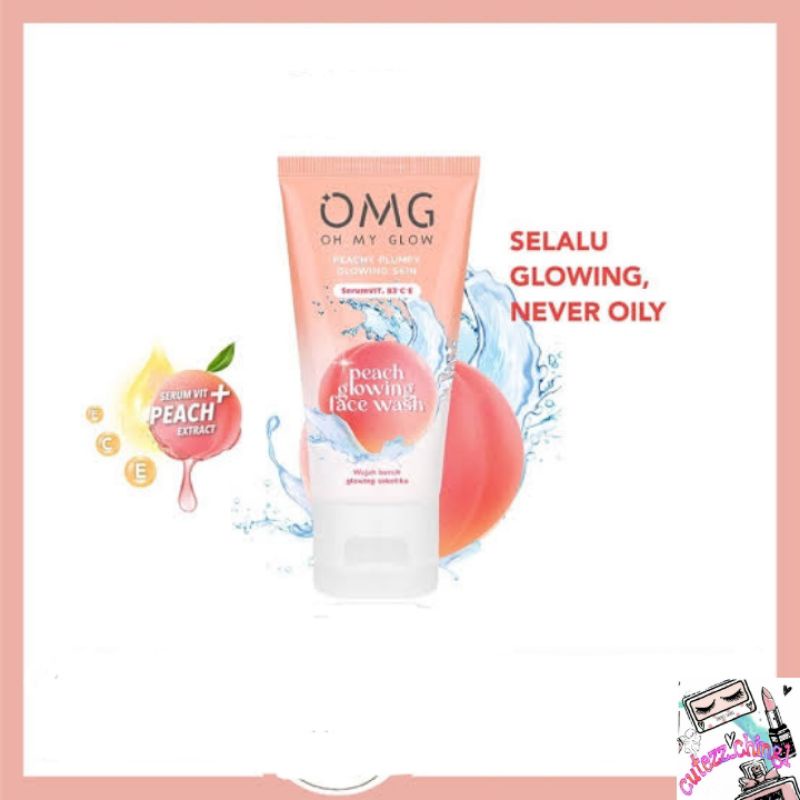 ☃☃️Cutezz_ching1☃️OMG Oh My Glow Peach Glowing face wash 50gr