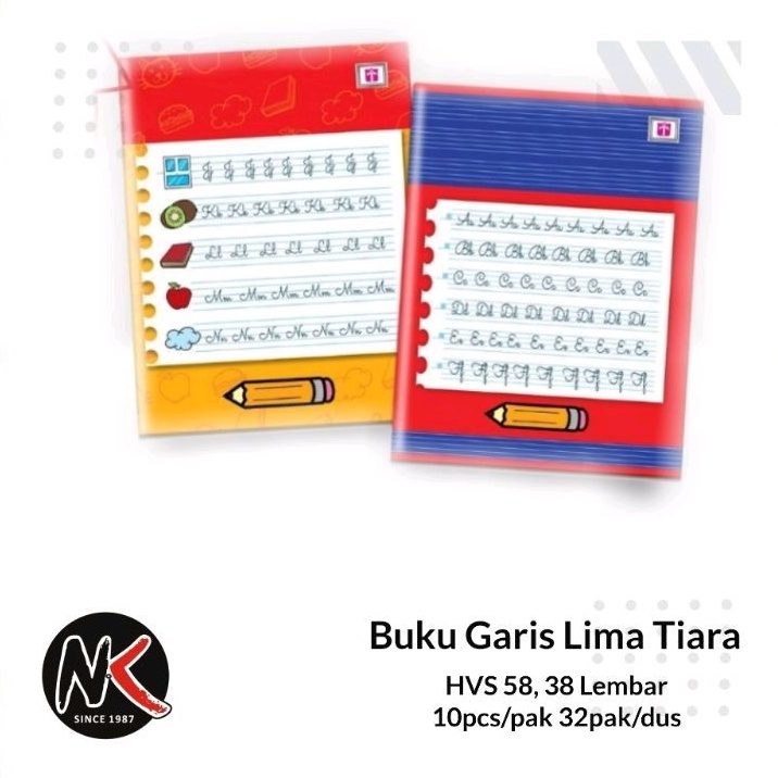 

Buku Tulis Halus Garis Lima Tiara 38 Lembar