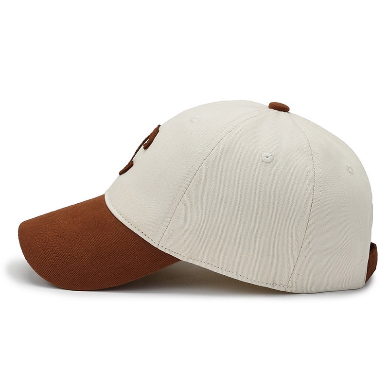 Topi baseball Sunscreen Motif Bordir C Bahan Katun washed Gaya retro Untuk Pria Dan Wanita