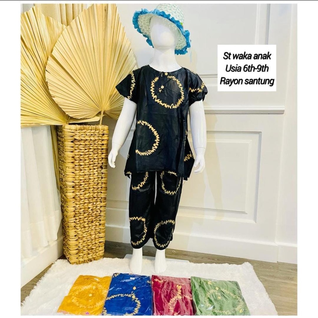 SETELAN BAJU TIDUR ANAK WAKA