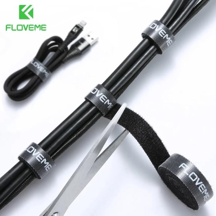 

Holder | Floveme Cable Organizer 5 Meter Wire Winder Pengikat Kabel Velcro