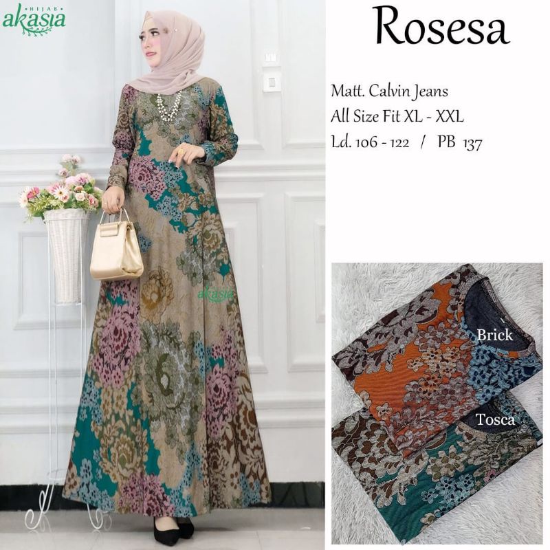 Gamis wanita calvin jeans rosesa