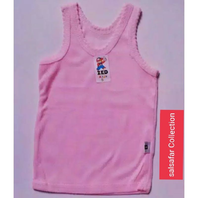 KAOS DALAM ANAK / SINGLET anak-anak cewek &amp; cowok merek ZED Kids