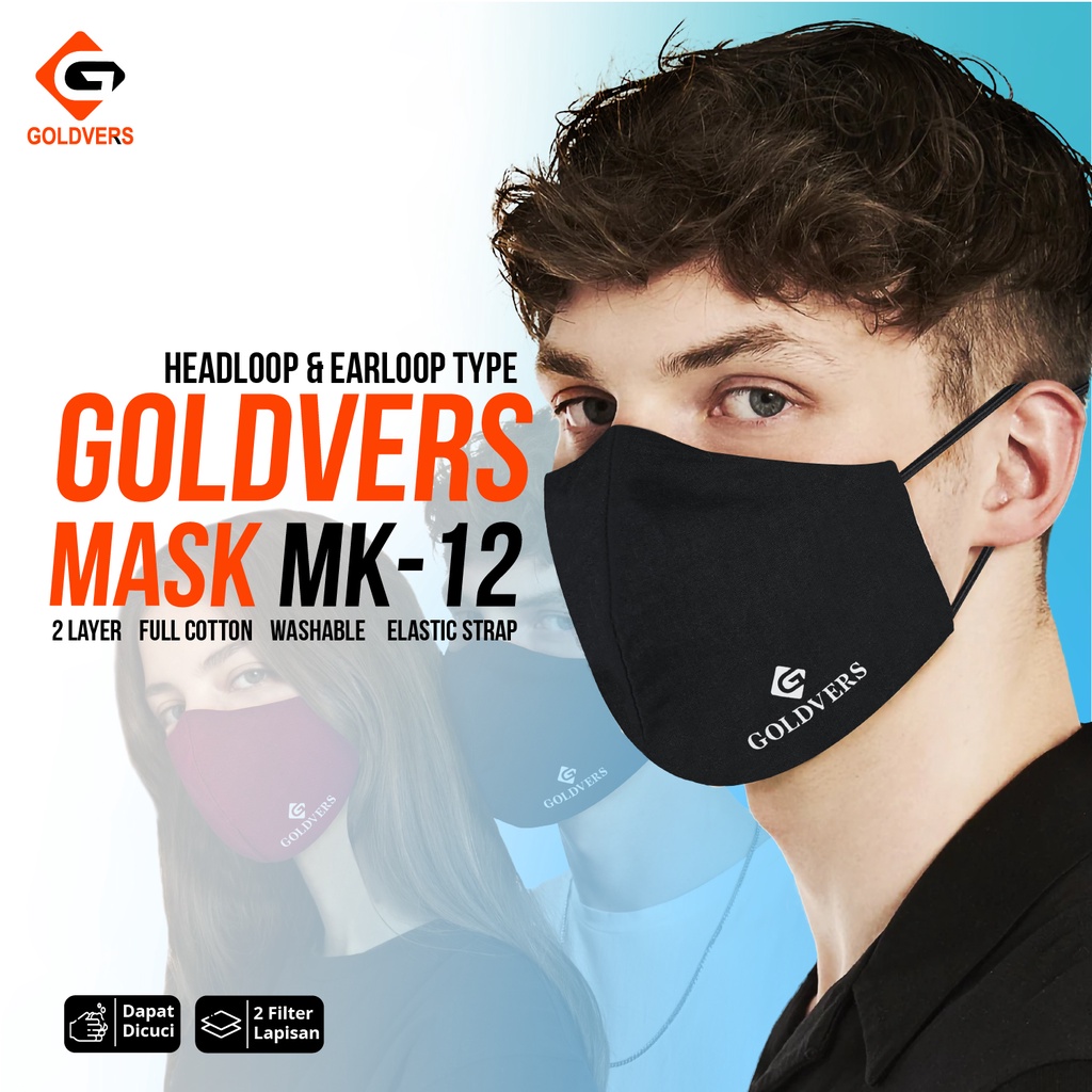 Masker Kain Pria Wanita Masker KOREA Pelindung Debu Masker Kesehatan-Goldiesbags