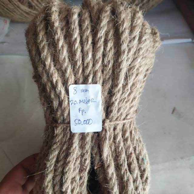 Tali tambang goni 8mm 20meter