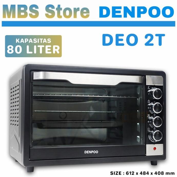 Oven Listrik Denpoo 2T80 ( 80 Liter )