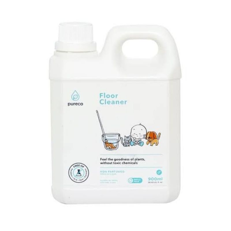 Pureco Floor Cleaner Liquid 900ml Refill - Pureco Sabun Pembersih Lantai Bayi Baby