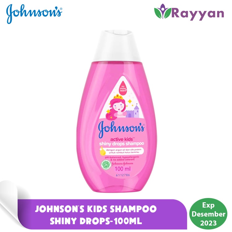 Johnson's Kids Shampoo Shiny Drops 100 Ml Lembut dan Wangi  | Shampoo anak Johnson's Shiny Drops| Sampo Bayi Lembut dan Wangi