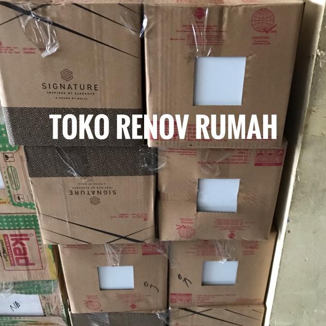 BISA COD Keramik 20x20 putih polos